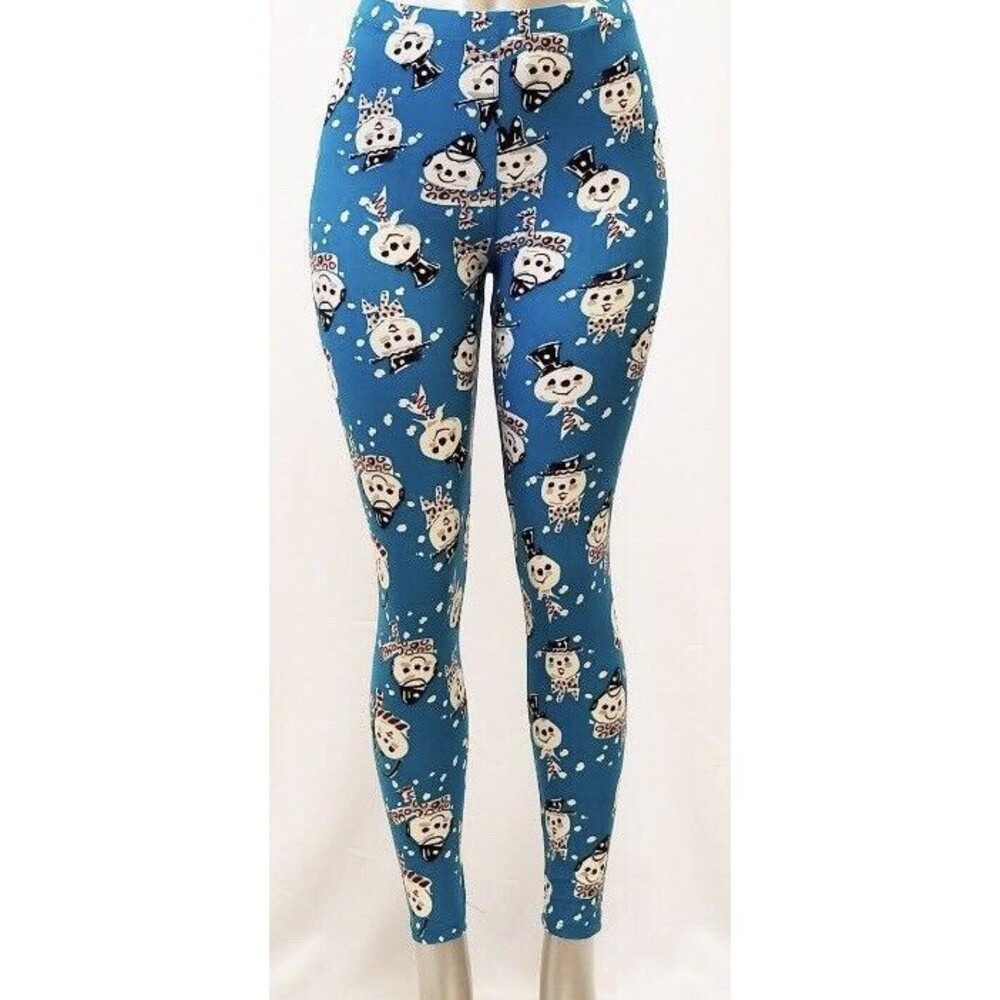 Snowman.  Christmas Super Cute Leggings - One Size 2-12